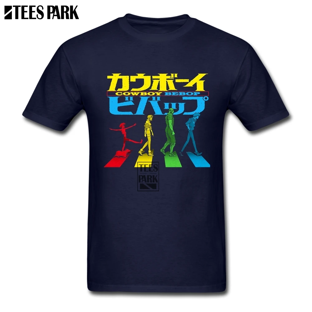 Awesome Shirts Cowboy Bebop Short T Shirt Adult Round Neck Sleeved Movie T-Shirts Print Youth Hot Fashion Tees | Мужская одежда