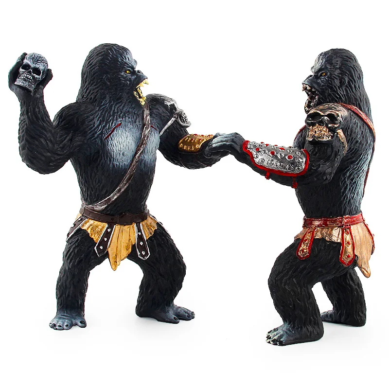 King Kong chimpanzee однотонная модель животного; изображение создание ручной украшение куклы игрушка Коллекция произведение искусства для поклонников или детей