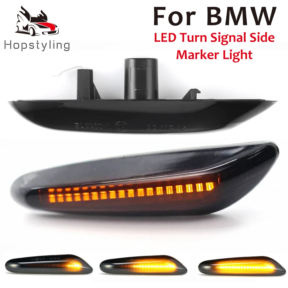 

LED side marker turn signal indicator streamer for BMWX3 E83 X1 E84 X5 X53 1 3 5 series E60 E61 E46 E81 E82 E90 E92 E87 E88