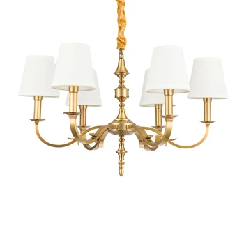 

Full Copper Chandelier for Bedroom Kitchen Living Room Modern Luxury Ceiling Chandeliers Lighting Fixtures