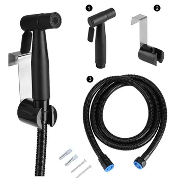 

Stainless Steel Toilet Hand Held Bidet Faucet Sprayer Bidet Set For Bathroom 35ED
