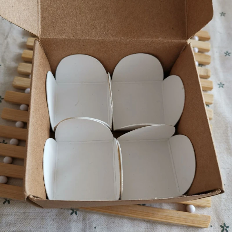 Kraftpapier Schokoladenabstandshalter Schokolade Süßigkeiten Tablett Papier Dessert Schokoladenbasis Backpaket für Ferrero-Schokolade – Detail 4