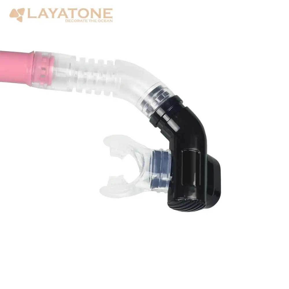 LayaTone Snorkel Scuba Spearfishing Surfing Diving Snorkeling Swimming Snorkel equipment -Pink 1PCS S-123