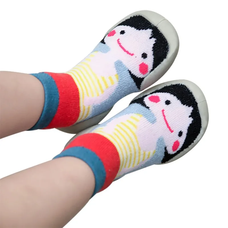  Kids Shoes 2019 Autumn Baby Girl Boys Indoor First Walkers Shoes Newborn Funny Cartoon Print Childr