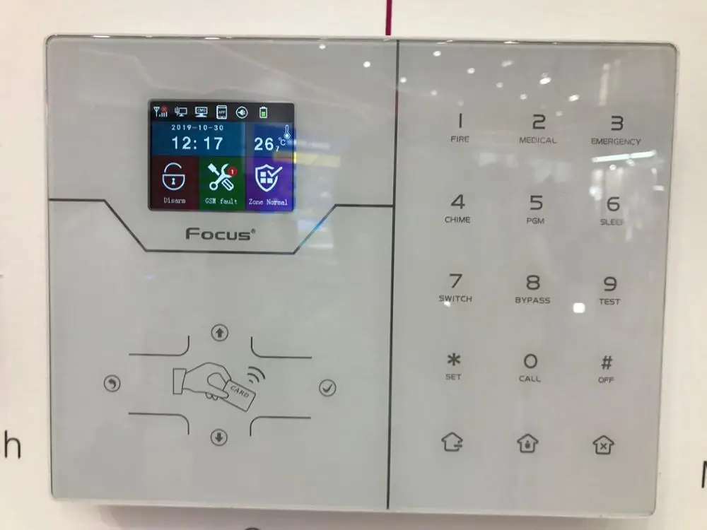 French Text Menu Voice Alarm RJ45 TCP IP Alarm System GSM Smart Home Security Alarm System with WebIE Upgrade and Control