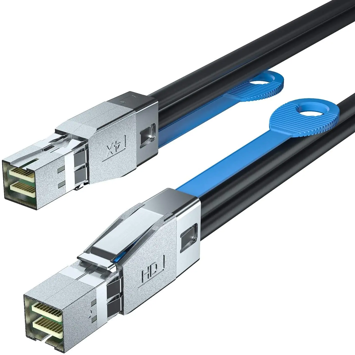 6G External Mini SAS SFF-8088 to SFF-8088 Cable 0.5-m 1.6ft 100-Ohm 