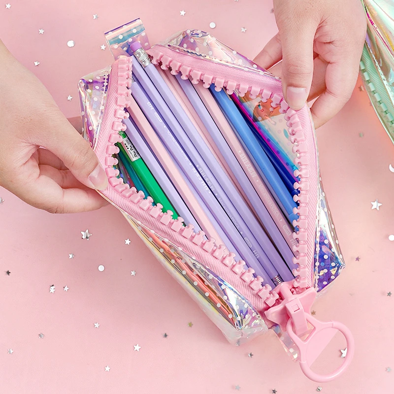 

pencil case lapiz laser large capacity piornik cute school supplies kalem kutusu cartucheras para lapices escolares stationery