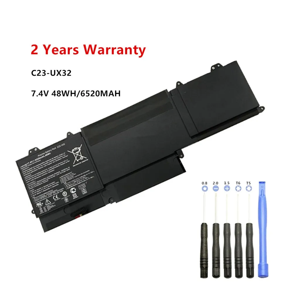 

7.4V 6520mAh Laptop Battery for ASUS VivoBook U38N U38N-C4004H ZenBook UX32 UX32A UX32VD UX32LA C23-UX32