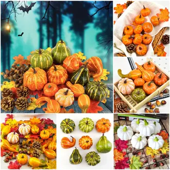 

Simulation Pumpkin Golden Autumn Pumpkin Set Halloween Pumpkin Thanksgiving Decoration