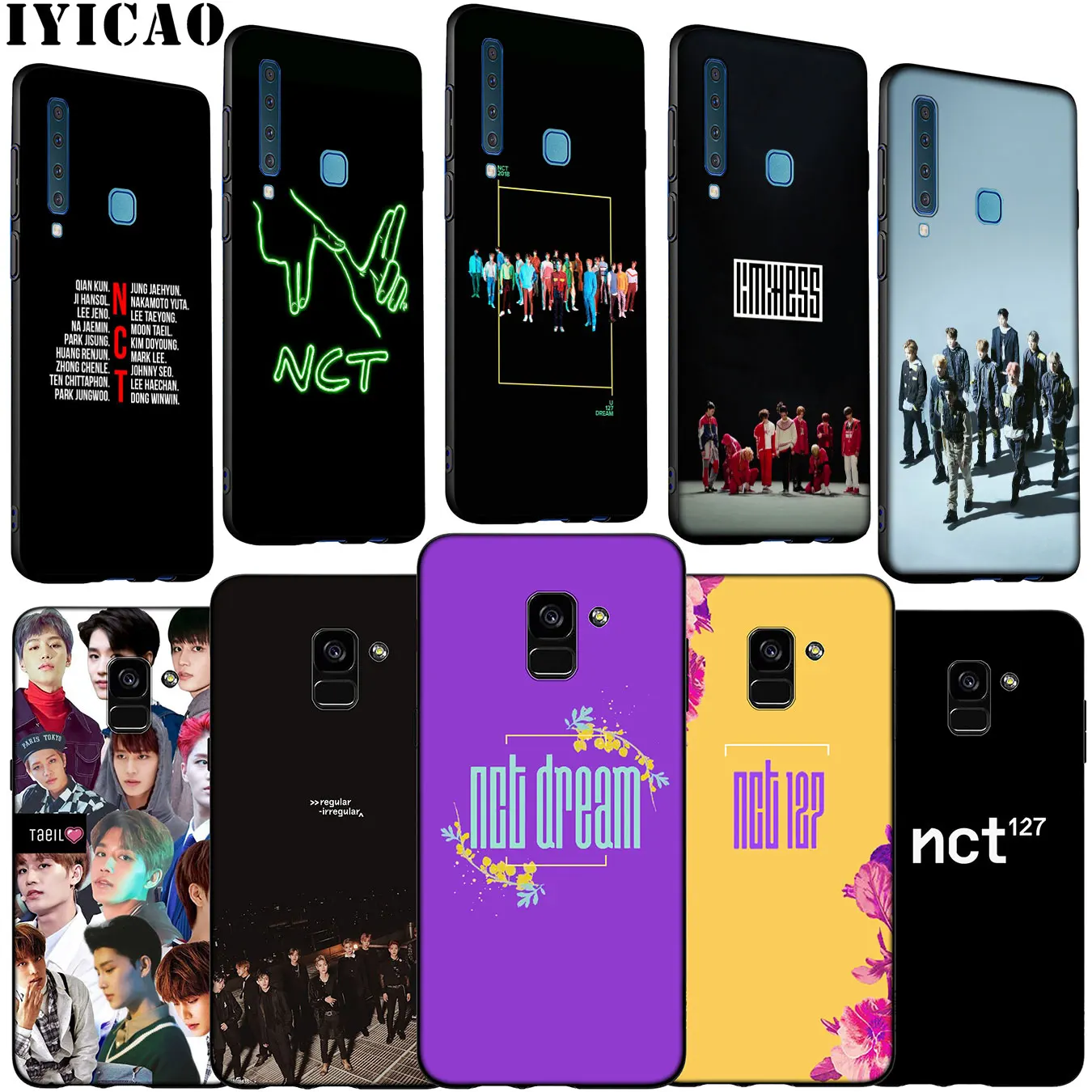 NCT 127 Soft Silicone Phone Case for Samsung Galaxy A6 A7 A8 A9 2018 A3 A5 2016 2017 Note 9 8 10 Plus |