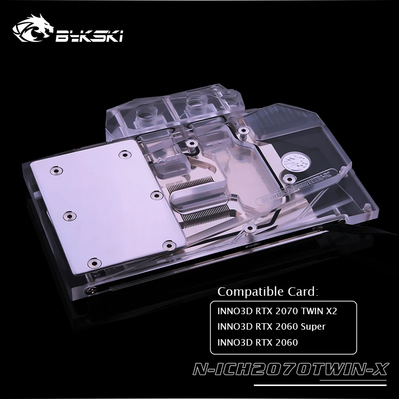 ^Cheap Bykski GPU Water Block for INNO3D RTX 2070 TWIN X2 2060 Super VGA Cooler support original backplate N-ICH2070TWIN-X