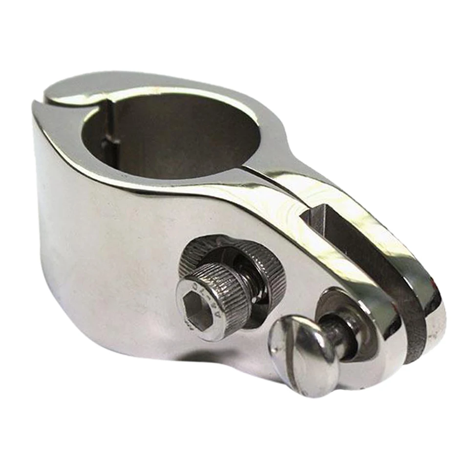 316 Stainless Steel Heavy Duty Bimini Top Rail Mount Fitting W/Set Screw