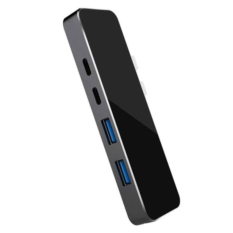 USB C концентратор type C Thunderbolt 3 док-станция 7 в 1 USB-C адаптер с USB 3,0 портами TF слот Micro-SD карта для Mac Book Pro