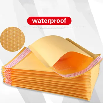 

10X 20*25cm Kraft Paper Bubble Mailing Bag Bubble Envelopes Bags Mailers Padded Shipping Envelope Christmas Package Gift Holders