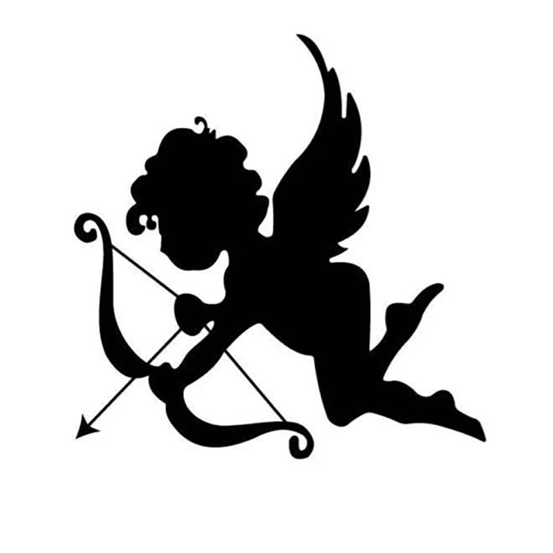 

Fashion Cupid Silhouette Auto Sticker PVC Personality Creative Classic Charming Car Motorcycle DecalCustomizable Colors