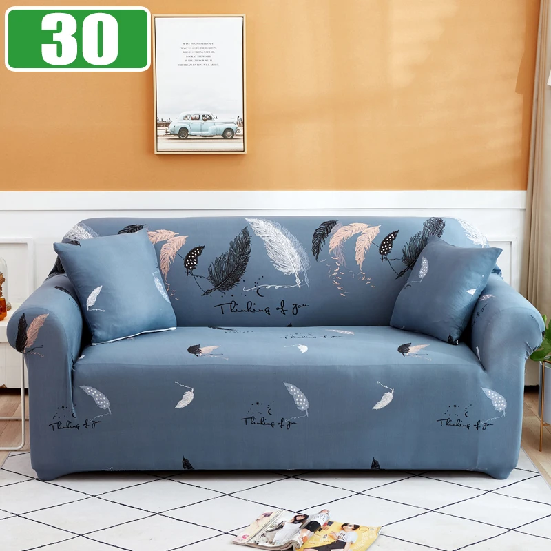 Elastic Sofa Cover Slipcovers for Living Room Stretch 1/2/3/4 Seater Plaid Sofa Armchair Couch Covers L-Shaped Corner Sofa Cover