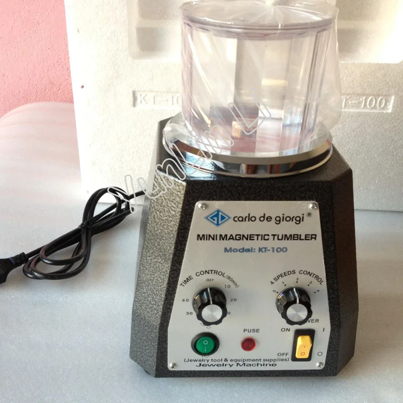 

110V/220V Magnetic Polishing Machine Magnetic Tumbler Diamond Polisher Gemstone Polishing Tumbler