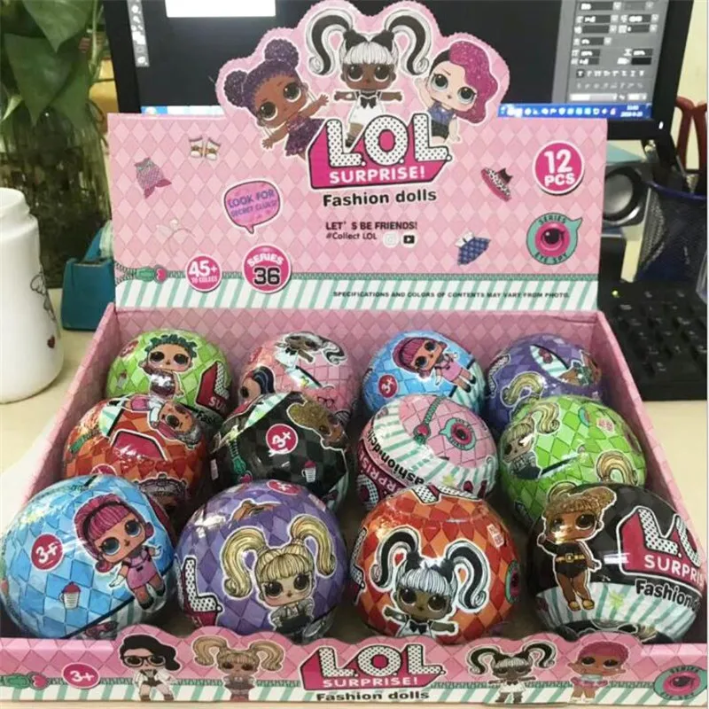 Hot Sell LoL Surprise Demolition Capsule Ball Original LoL Dolls Kids Toys Action Figure Model Children Education Birthday Gifts
