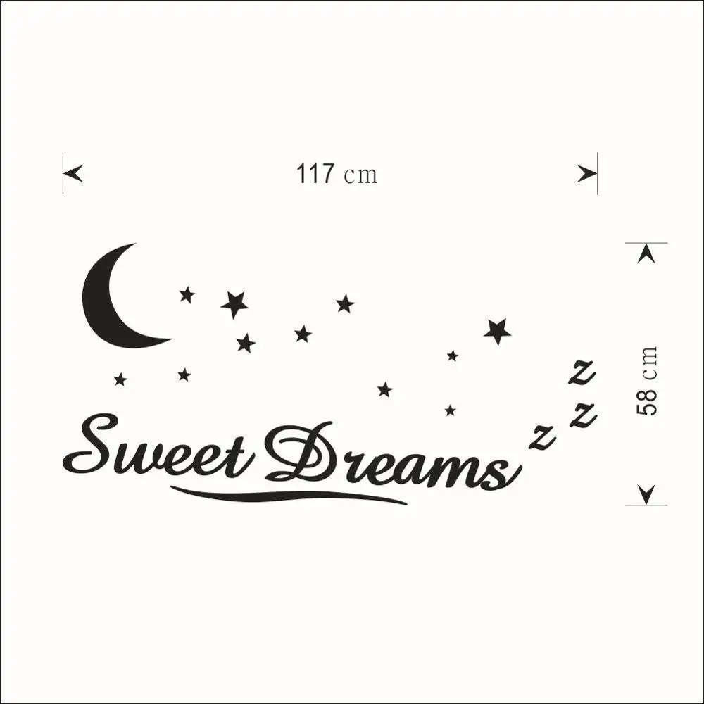 Настенные стикеры Sweet Dreams Stars s для украшения дома детские настенные Стикеры