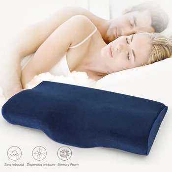 

65x49cm Memory Foam Cervical Pillow Orthopedic Neck Pain Pillow For Side Back Stomach Sleeper Remedial Pillows