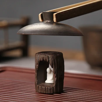 

Popular Chinese Zen Stoneware Cover Pot Lid Cover Bowl Copper Teapot Lid Tea Shelf Ceramic Tea Set Tea Pet Style Ornaments