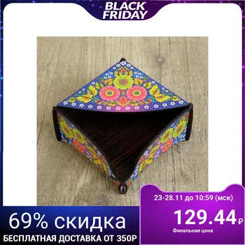 

Wooden napkin holder "Painted pink-blue", color 5129057