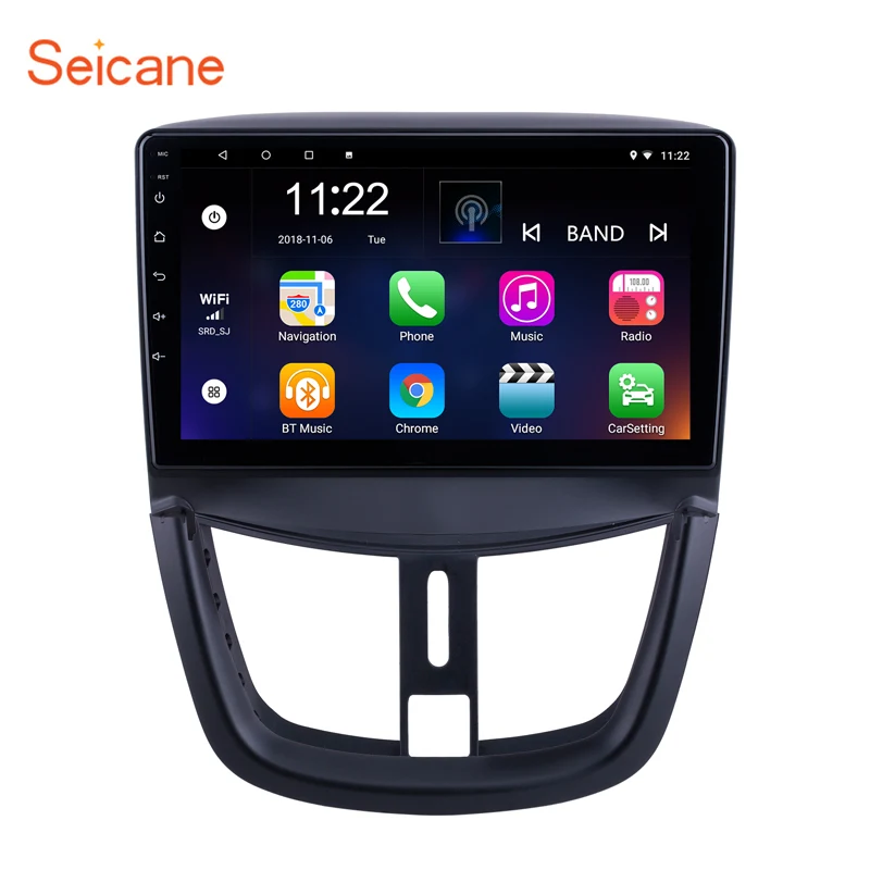 Seicane Android 10 Car Radio Multimedia Player For PEUGEOT 207 2006-2015 GPS navigation 2DIN Head Unit Audio support Carplay | Автомобили