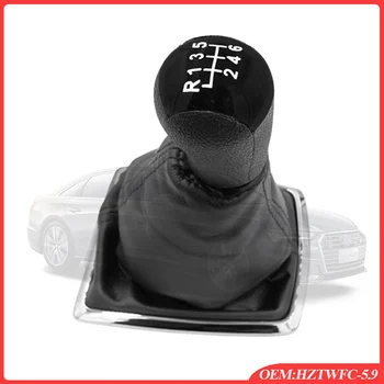 

Free Shipping 6Speed PU Leather Car Gear Shift Knob Stick Lever Gaiter Cover For Ford Focus Mondeo MK3 II Top Quality Gear Stick