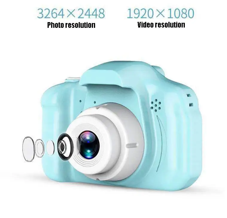 BEESCLOVER детская Мини Милая Цифровая видеокамера перезаряжаемая 8MP HD Детские камеры видеокамера для малышей Подарки на день рождения