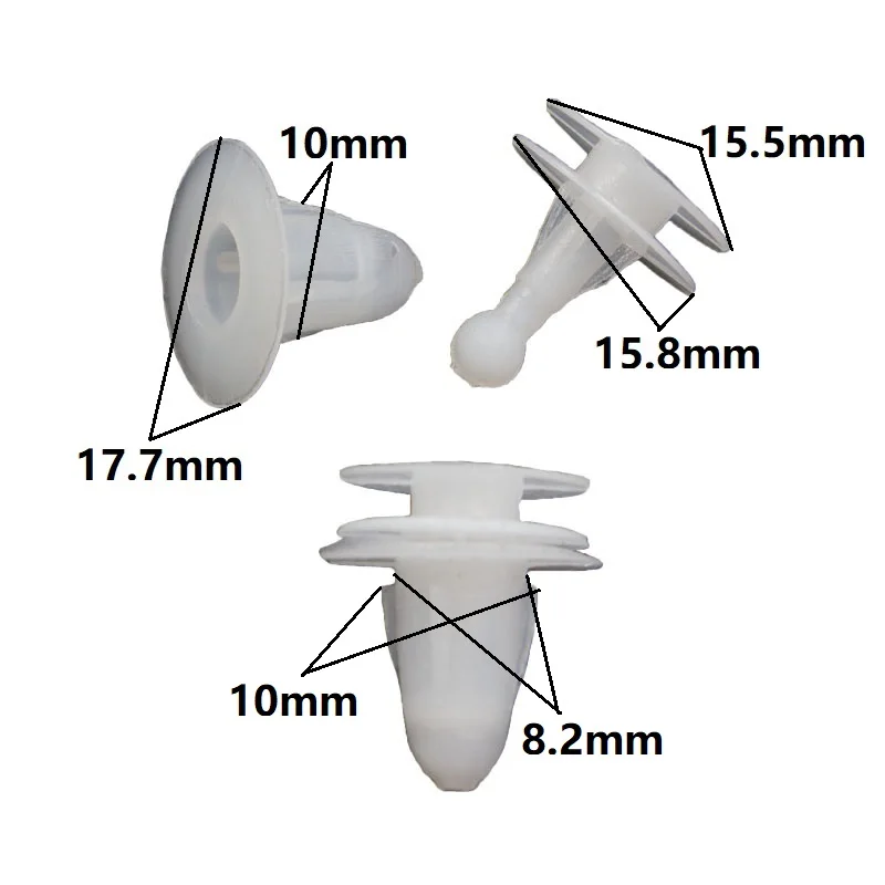 KE LI MI Clips de sujeción a presión para Panel de puerta, accesorio