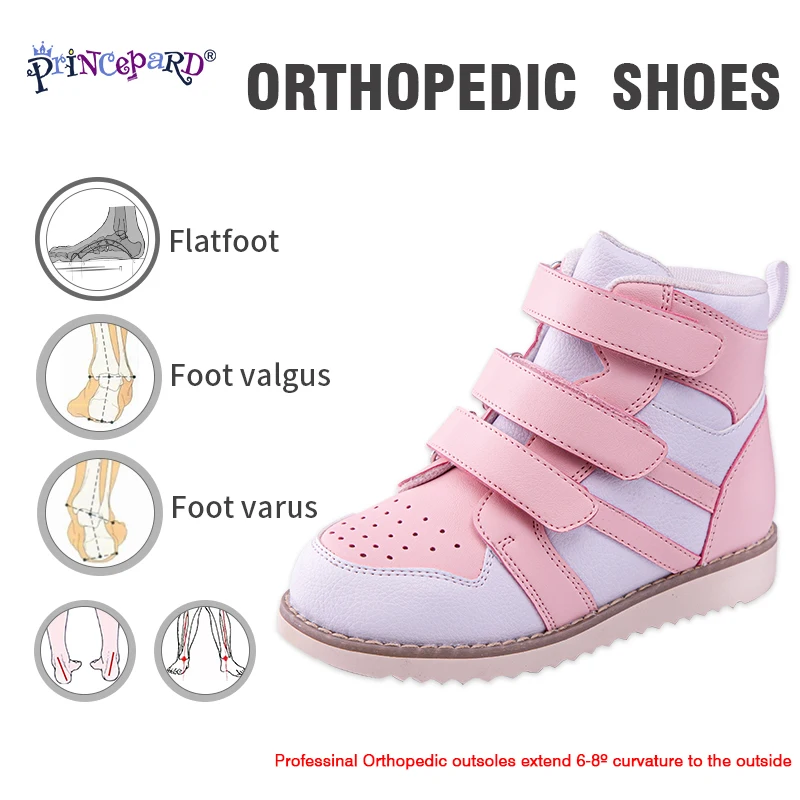 Ortopédicos para Crianças com Arco Alta para trás o Pés de pé Princepard Novos Sapatos Apoio Palmilha – x Plano Correção Cuidados 2020