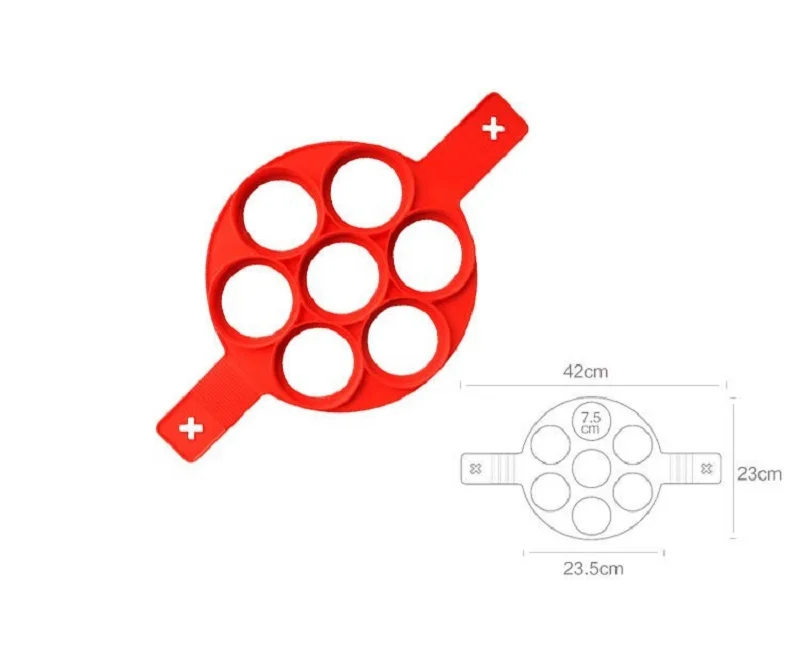 Инструменты для приготовления пищи продукт фантастический Быстрый простой способ сделать идеальный инструмент для приготовления пищи красная силиконовая форма для омлета блинница