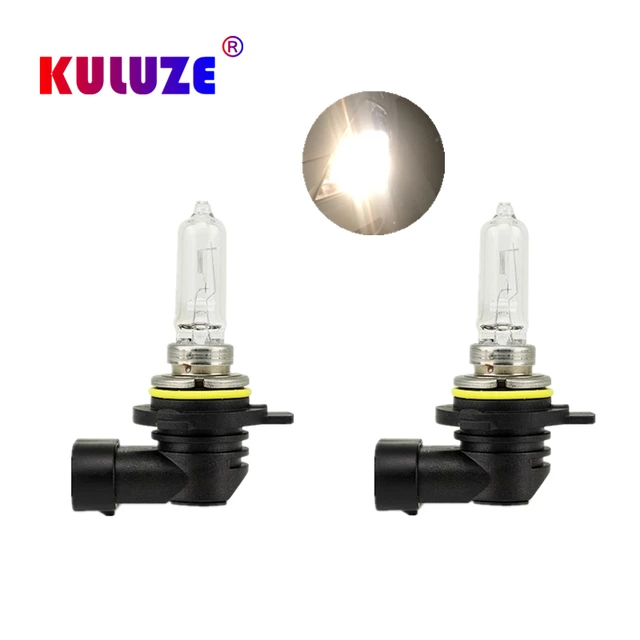 2x 9012/HIR2 Halogen 55W Low-Beam Headlight Bulbs Bright Glass Replacement  White