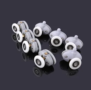 

8pcs/lot Shower Rooms Cabins Pulley Shower Room Roller /Runners/Wheels/Pulleys Diameter23mm/25mm Hole distance 26mm