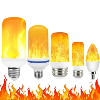 

Full Model 3W 5W 7W 9W E27 E12 E26 E14 Flame Bulb 85-265V LED Flame Effect Fire Light Bulbs Flickering Emulation Decor LED Lamp