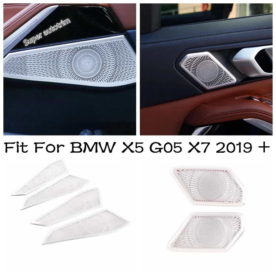 

Автомобильная дверь стерео динамик Аудио Громкий динамик Звуковая крышка отделка металлический Интерьер Аксессуары для BMW X5 G05 X7 2019 - 2022