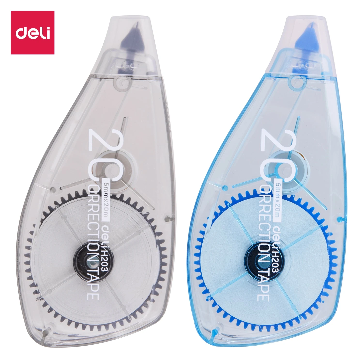DELI Correction Tape 2PCS/Lot 20m Long White Out Corrector Correcting