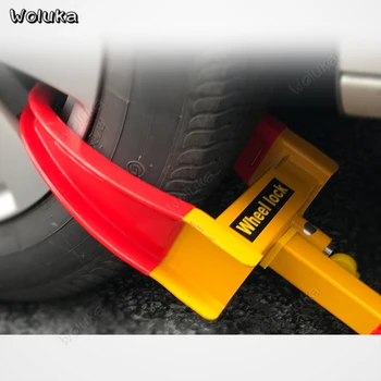 

Wheel lock 9-hole Thicken vise car lock tire property anti-theft horn clip adjustable copper cylinder press to lock CD50 Q01