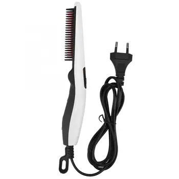 

EU Plug 220V Hair Comb Multi-Functional Heating Beard Styling Comb Men Hair Mustache Stereotyping Comb Hair Brush Styling Tools