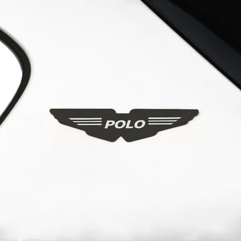 

Car 3D stainless steel stickers DIY Letters design metal Car Decal for Volkswagen VW POLO car styling Accessories