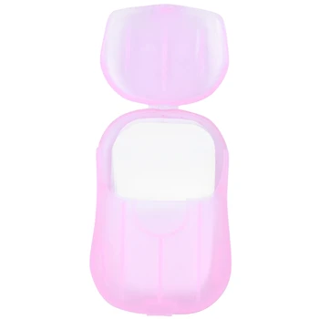 

20Pcs/Box Disposable Boxed Soap Paper Easy To Carry Travel Soap And Box Bathroom Accessories Bathroom Set