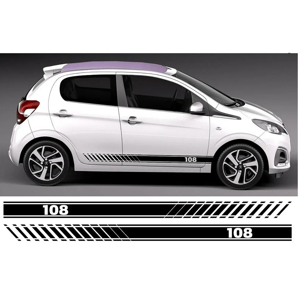 Наклейки графические для PEUGEOT 108 2 шт. | Автомобили и мотоциклы