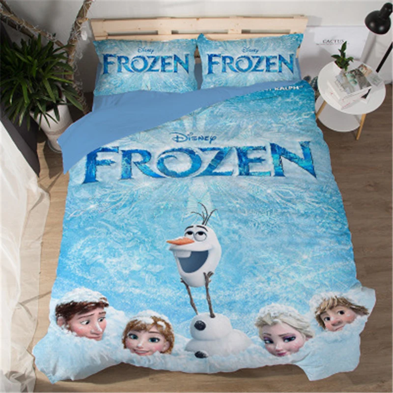 Disney Girls Frozen Elsa Anna Bedding Set Double Queen King Size Duvet Cover Twin Bed Linen Children Comforter Bedding Sets gift Disney Girls Frozen Elsa Anna Bedding Set Double Queen King Size Duvet Cover Twin Bed Linen Children Comforter Bedding Sets gift