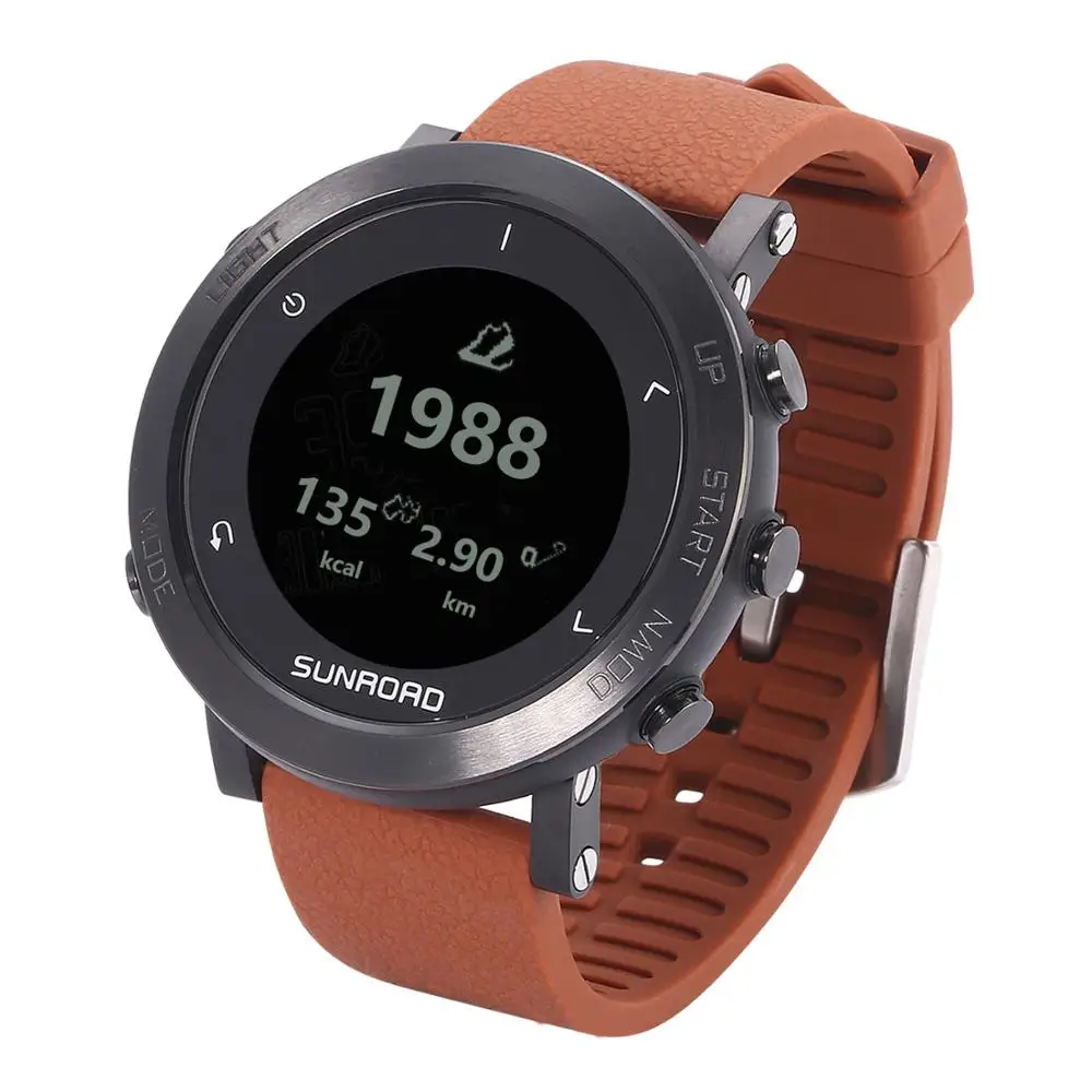 Sunroad Men's Digital Smart GPS Heart Rate Sports