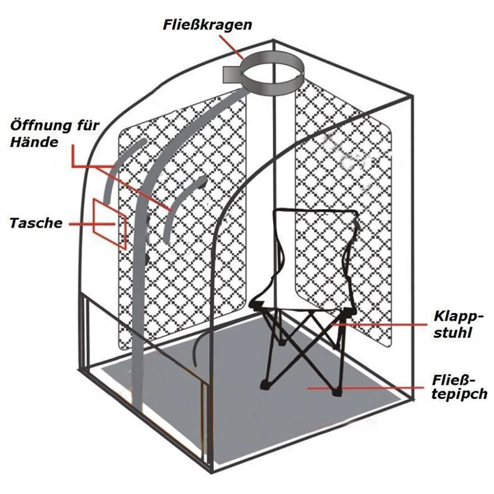 Tanie Przenośna domowa sauna parowa korzystna skóra Detox na podczerwień utrata masy ciała kąpiel kaloryczna SPA z sauną namiot akcesoria do sauny HWC