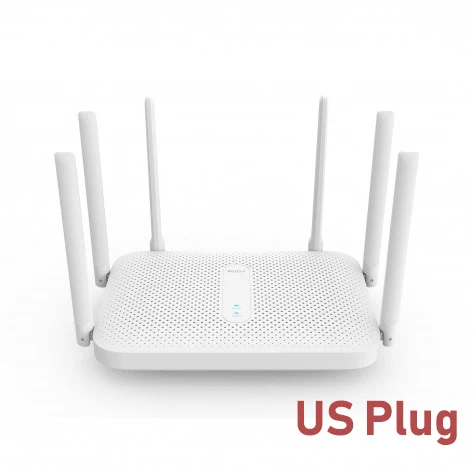 US Plug Xiaomi Redmi маршрутизатор AC2100 2033 Мбит/с 2,4G 5G двухдиапазонный беспроводной маршрутизатор 6* антенны с высоким коэффициентом усиления 128 МБ OpenWRT WiFi маршрутизатор - Цвет: US Plug