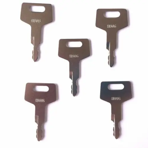 5pc key For Takeuchi H806 Excavator Key For New Holland,Case,For Mustang For Hitachi Excavator Grader Dozer