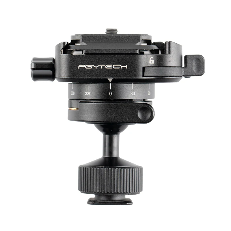 

PGYTECH Mini Ballhead, Camera Panoramic Tripod Ball Head 360°with 1/4 Arca-Swiss Quick Shoe Plate for DSLR Camera ，phone，gopro