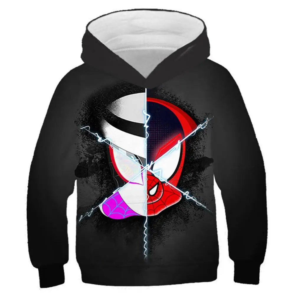 

Unisex Toddler Kids Spider Man Into the Spider Verse Hoodie Spider Gwen Stacy Hoodie Pullover Jacket Sweatshirt