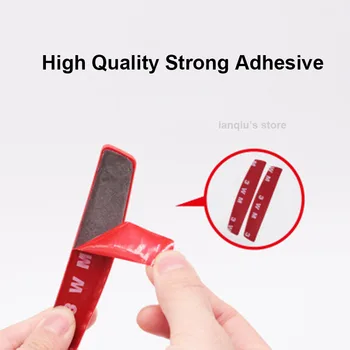 

Car Door Anti-collision Strip Rearview Mirror Anti-Scratch Sticker Protection Tape 4pcs